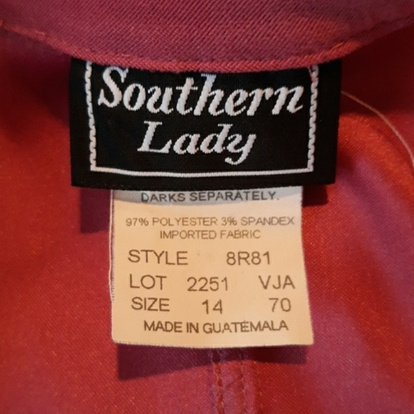 Vintage Southern Lady button shirt jacket - Picture 2 of 2